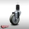Service Caster 4'' SS Gray Poly Wheel Swivel 1-5/8'' Expanding Stem Caster SCC-SSEX20S414-PPUB-158 - alternate 4